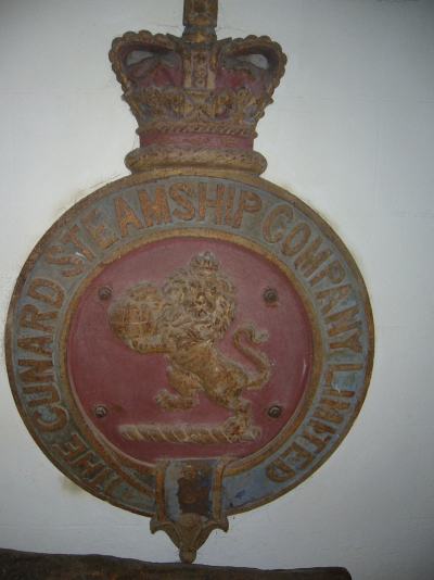 Cunard Crest before Restoration